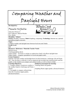 Comparing Weather and Daylight Hours