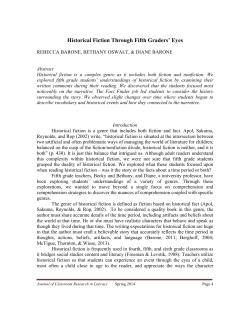 Historical Fiction Through Fifth Graders` Eyes