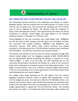 anticorruption war - Federal Ministry of Justice