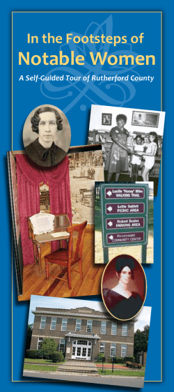 In the Footsteps of Notable Women
