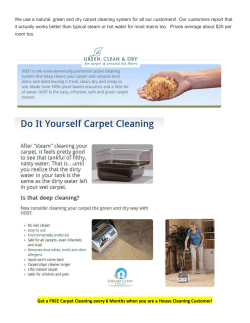 Get a FREE Carpet Cleaning every 6 Months when you are a House