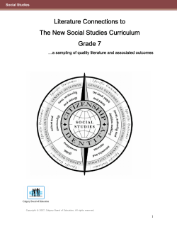 Literature Connections to The New Social Studies