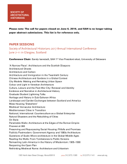Paper Sessions - Society of Architectural Historians