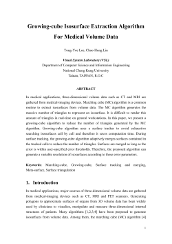 Growing-cube Isosurface Extraction Algorithm For Medical Volume