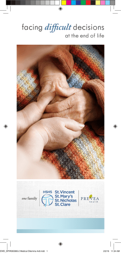 facing difficult decisions - HSHS St. Nicholas Hospital