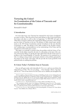 Torturing the Union? An Examination of the Union of