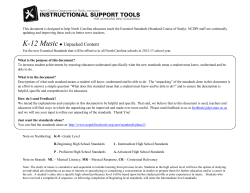 Music Unpacking - North Carolina Public Schools
