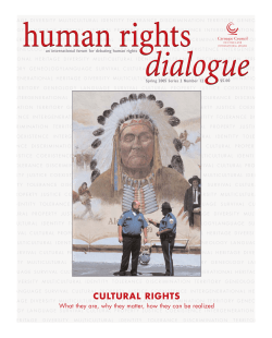 cultural rights - Carnegie Council for Ethics in International Affairs