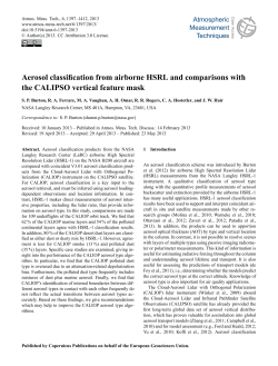 Aerosol classification from airborne HSRL and comparisons with the