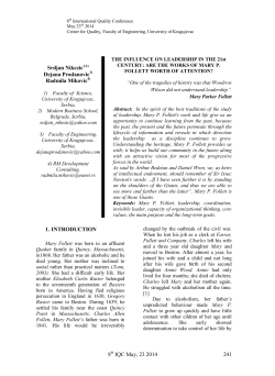 International Journal for Quality research