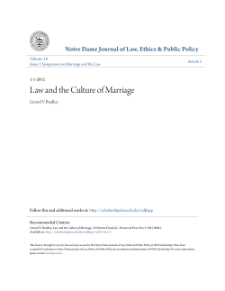 Law and the Culture of Marriage