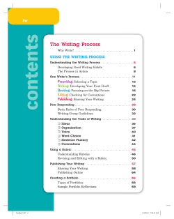 Grade 6 SE Table of Contents