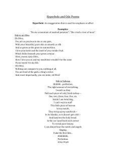Hyperbole and Ode Poems