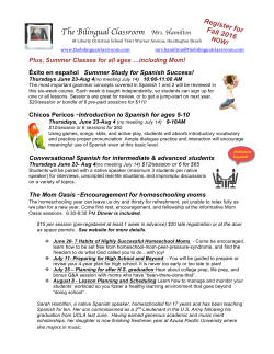 The Bilingual Classroom Mrs. Hamilton