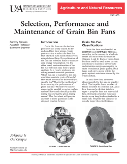 Selection, Performance and Maintenance of Grain Bin