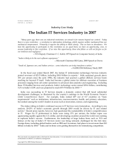 The Indian IT Services Industry in 2007