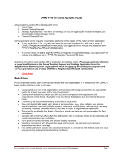 FY18-19 Application - Program Funding