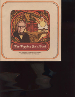 The Popping Corn Book - Porter County, Indiana