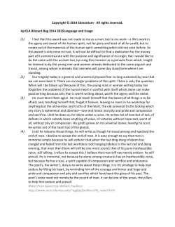 rights reserved. Ap ELA Blizzard Bag 2014 2015Language and Usage