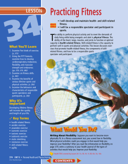 Lesson 34 Practicing Fitness