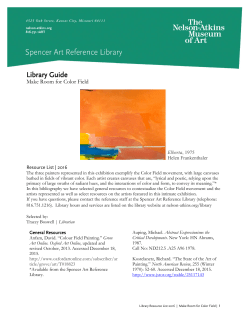 Make Room for Color Field - Nelson