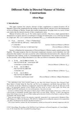 complete paper - Cascadilla Proceedings Project