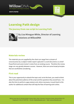 Building Learning Paths