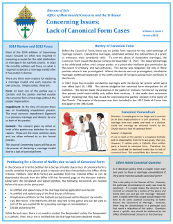 Concerning Issues: Lack of Canonical Form Cases