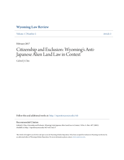 citizenship and exclusion: wyoming`s anti