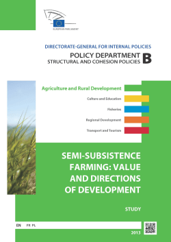 Semi-subsistence Farming - Value - European Parliament