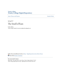 The Smell of Rain - Trinity College Digital Repository
