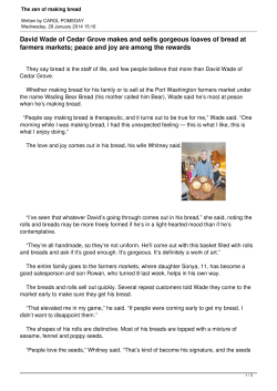 The zen of making bread