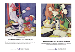 &ldquo;TULIPS AND FRUIT&rdquo; by Samuel John Peploe