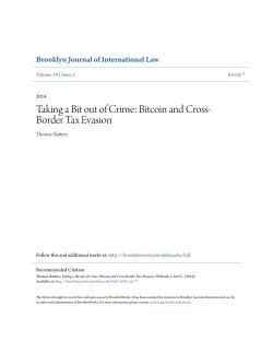 Taking a Bit out of Crime: Bitcoin and Cross-Border