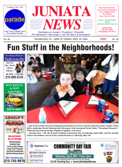 juniata news - Holy Innocents Parish