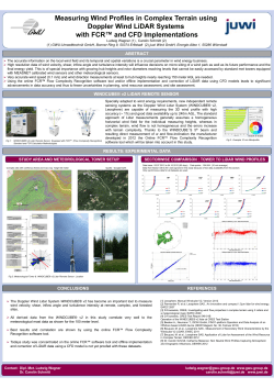 Measuring Wind Profiles in Complex Terrain using Doppler Wind
