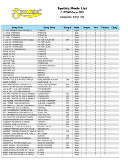 Synthia Music List - Synthia Hymn Player