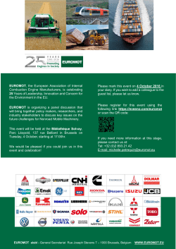 EUROMOT, the European Association of Internal Combustion