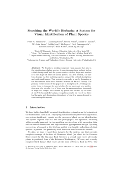 Searching the World`s Herbaria: A System for Visual
