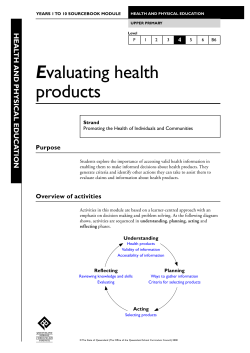 Health and Physical Education