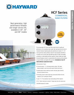 HCF Series - Hayward Pools