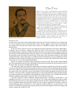 Han Feizi - University of Hawaii