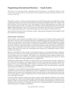 Negotiating International Business