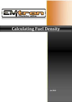 Calculating Fuel Density