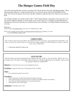 Hunger Games Station Directions