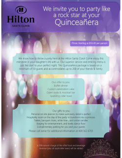 Quincea&ntilde;era - Hilton Santa Clara