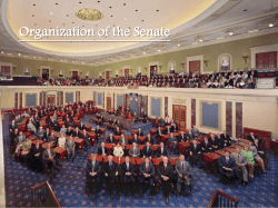 Organization of the Senate