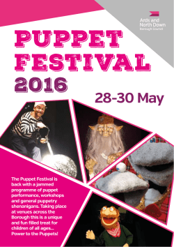 Ards and North Down Puppet Festival brochure