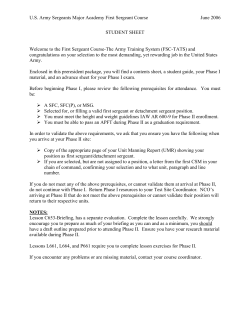 Phase I Student Guide