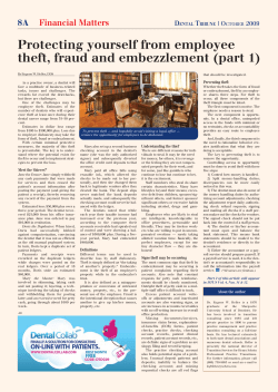 Protecting yourself from employee theft, fraud and embezzlement